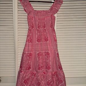 Vineyard Vines Pink Patterned Maxi Dress
